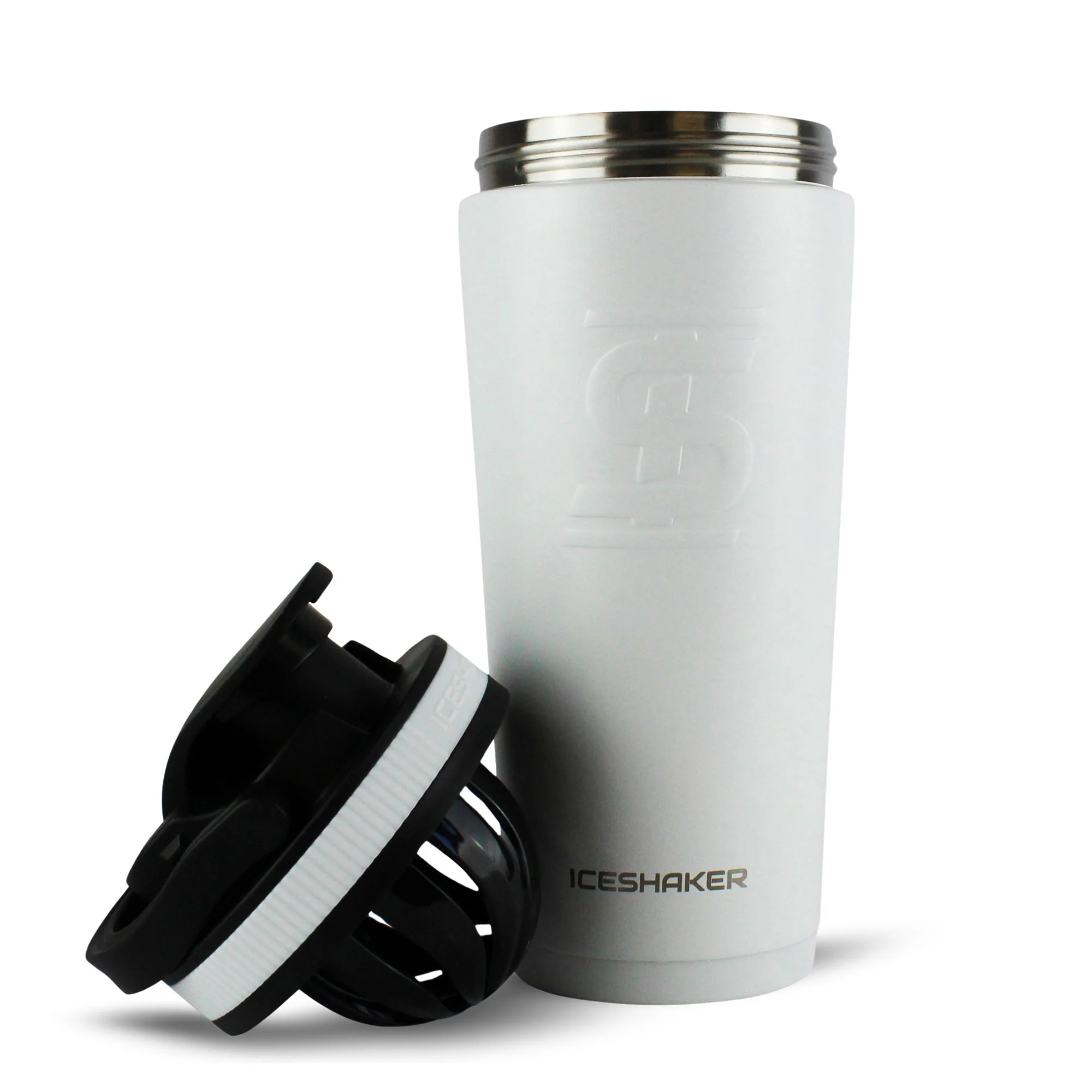 Ice Shaker Matte Series 26oz Shaker Bottle - White - Image 2