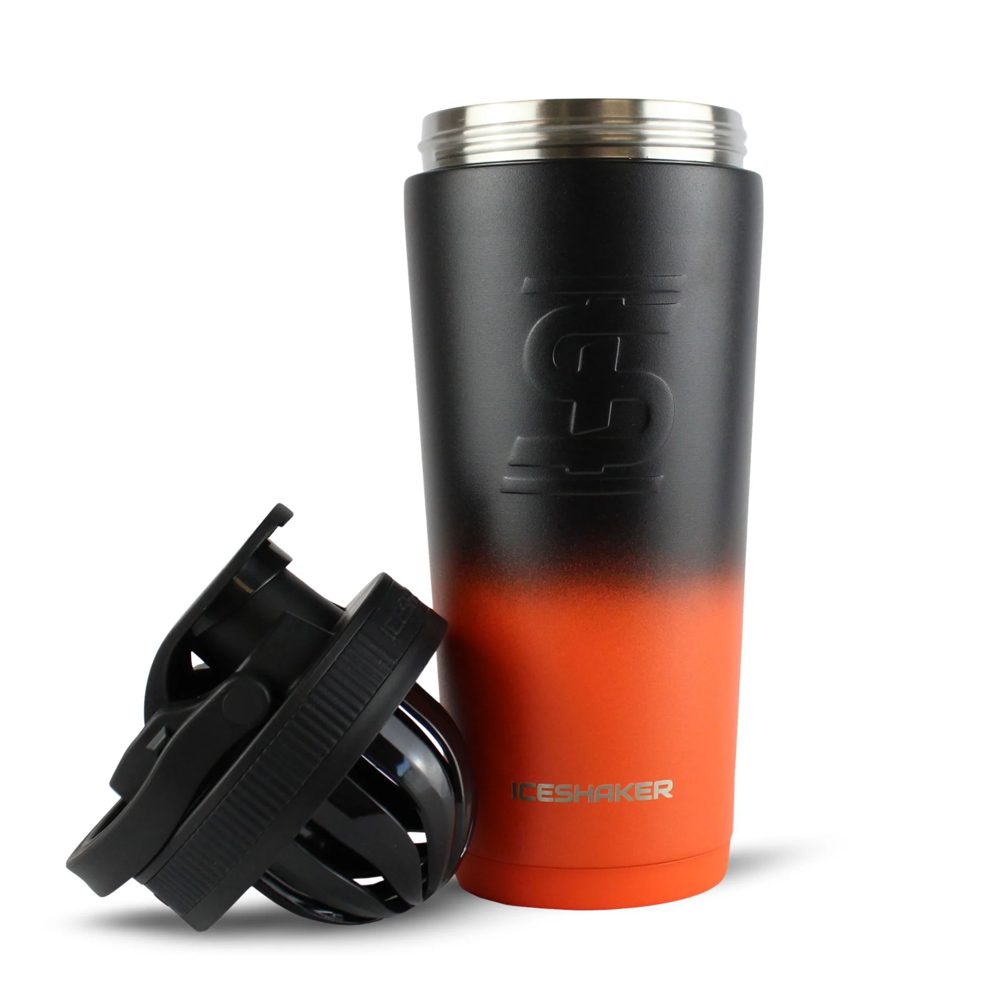 26oz Ice Shaker - Orange Black Ombre - Image 2