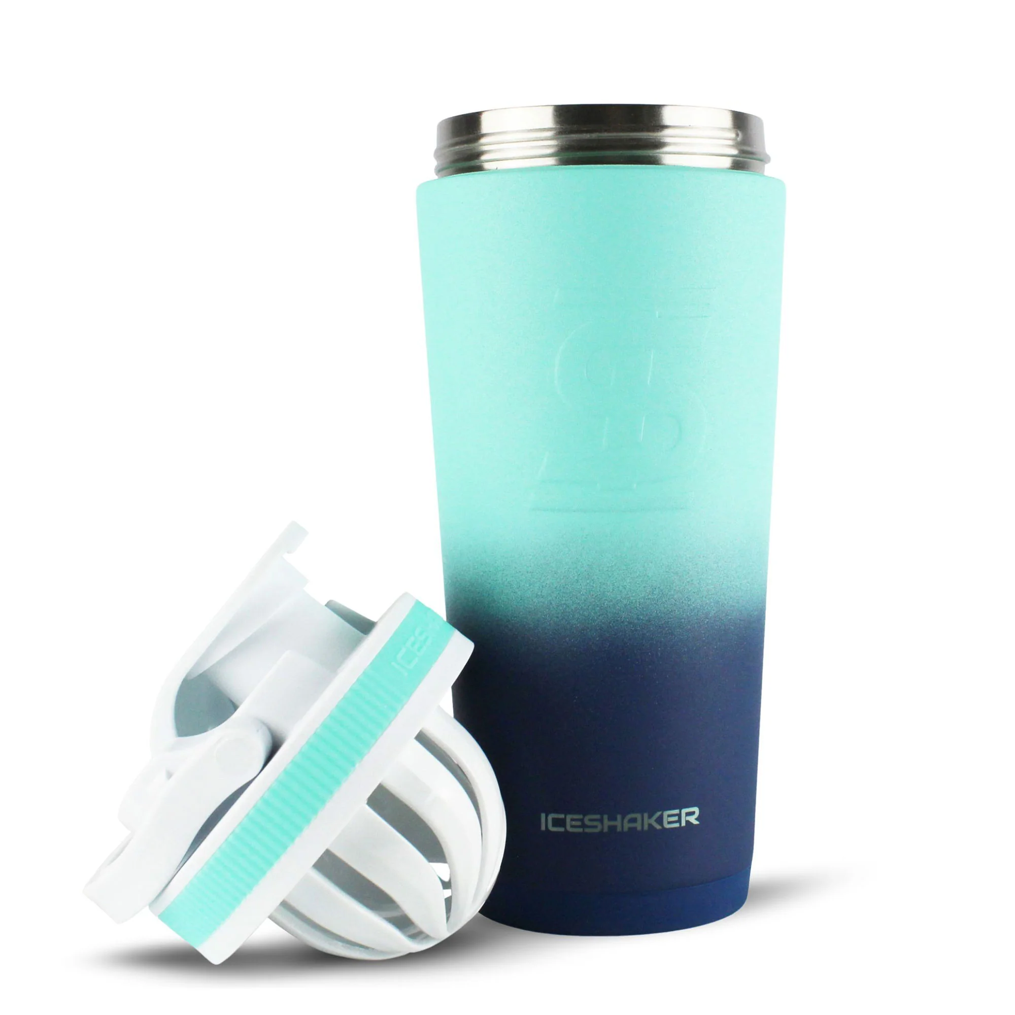 26oz Ice Shaker - Navy Mint Ombre - Image 2